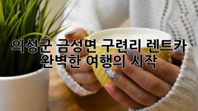 의성군 금성면 구련리 렌트카: 완벽한 여행의 시작